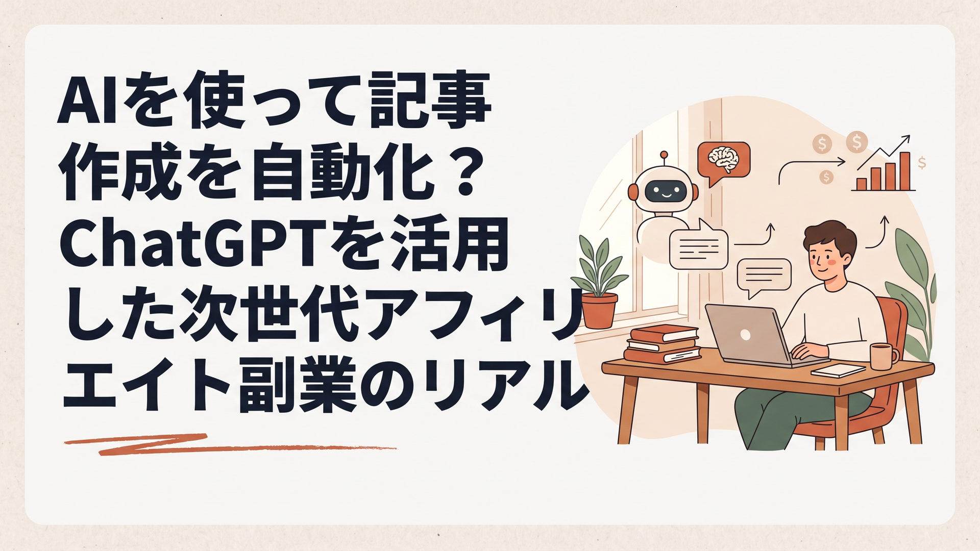 AIを使って記事作成を自動化？ChatGPTを活用した次世代アフィリエイト副業のリアル